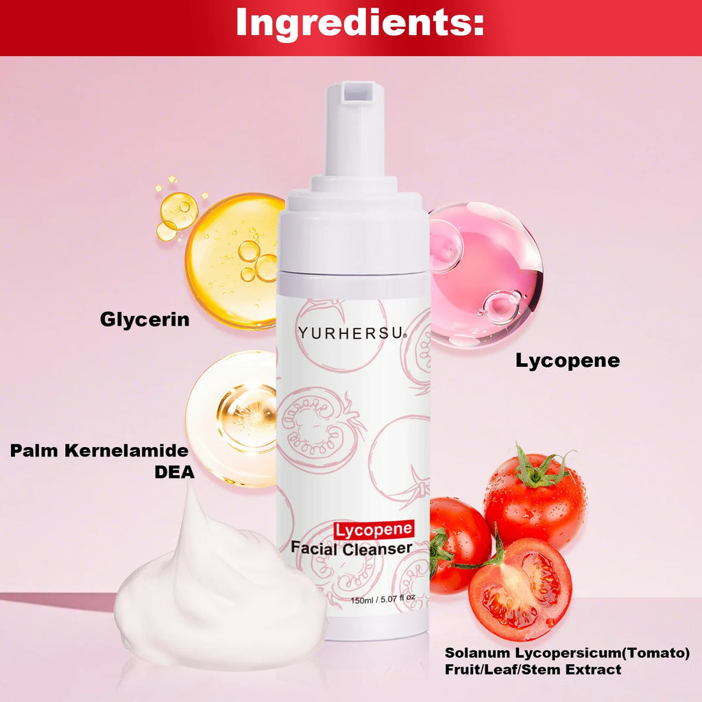 Tomato Cleansing Foam – Oil Control & Moisturizing Face Wash