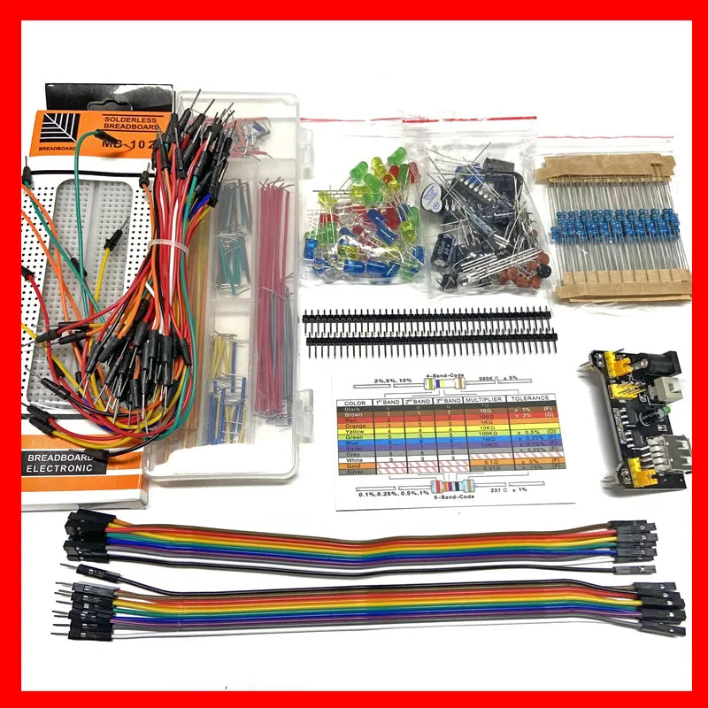 830 Breadboard Starter Kit – UNO R3 Electronic Components Set