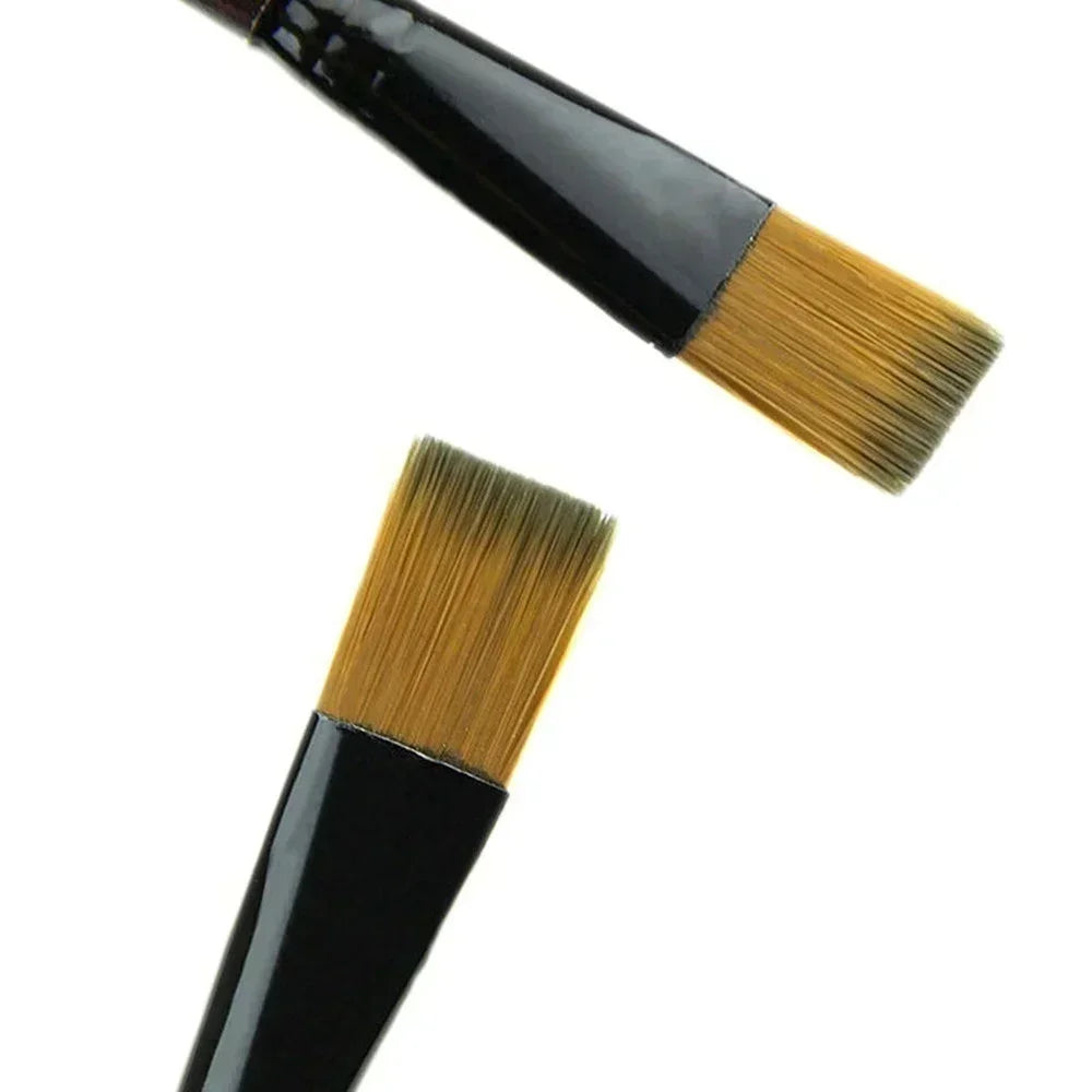6-Piece Artist Paint Brush Set – Acrylic, Oil & Watercolor Nylon