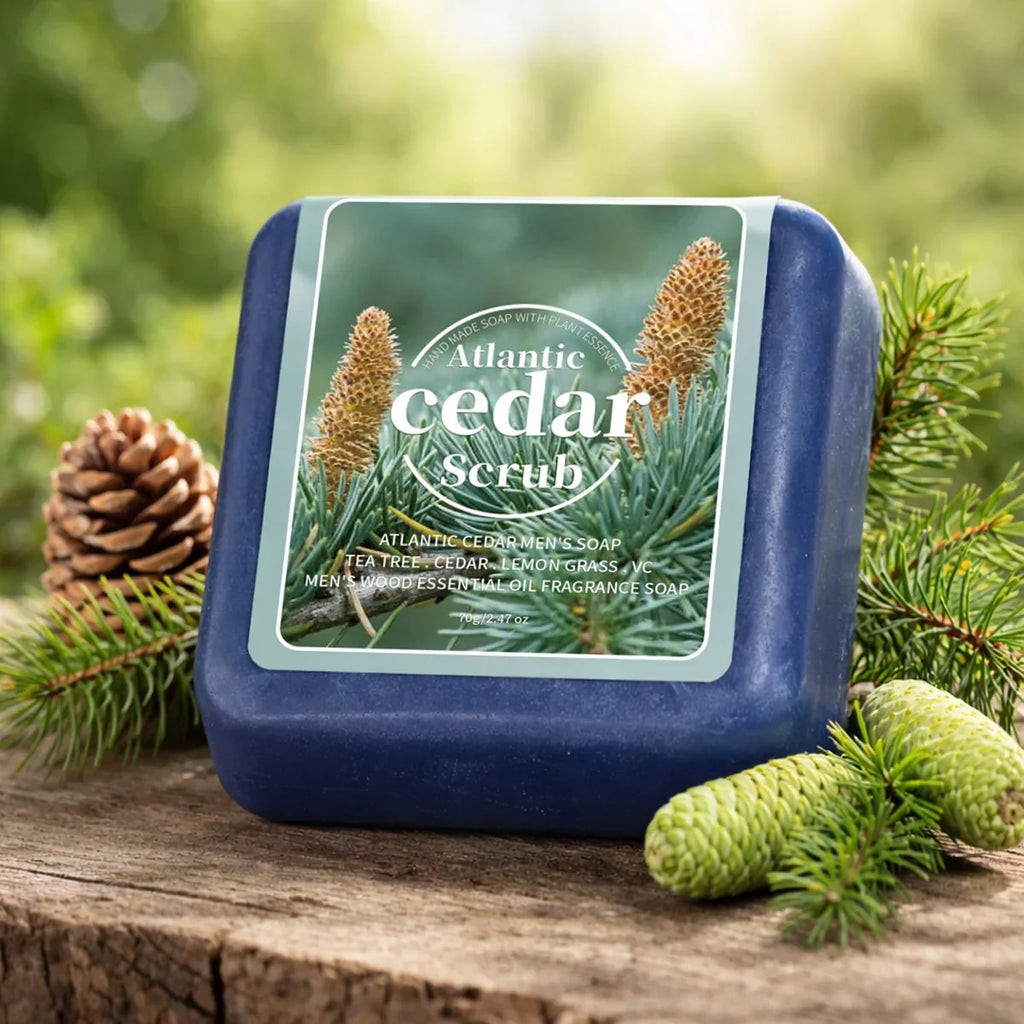 Atlantic Cedar Men's Handmade Essential Oil Soap – Deep Clean