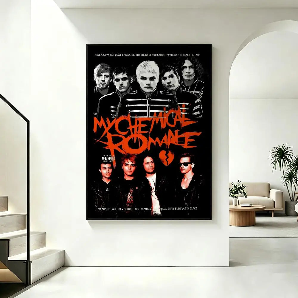 My Chemical Romance HD Rock Band Wall Poster | Home Decor