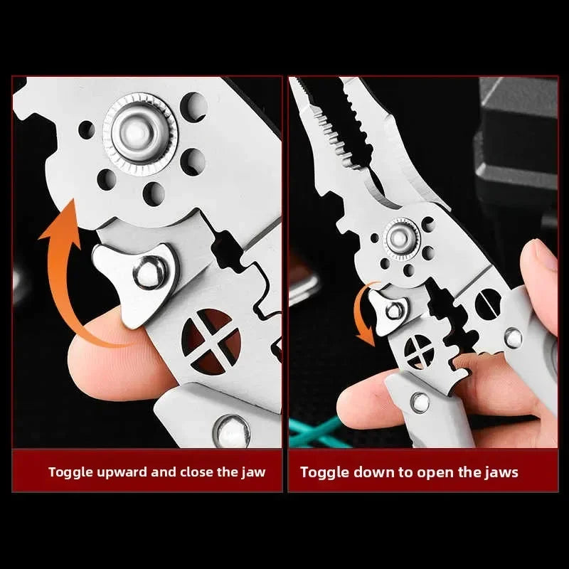 Professional Electrician Pliers – Wire Stripper & Crimping Tool
