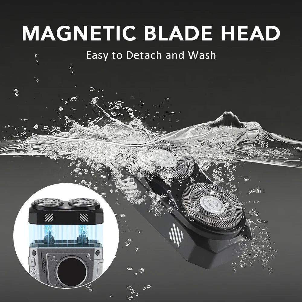 AFDEAL Mini Electric Shaver for Men – USB Rechargeable Travel Razor