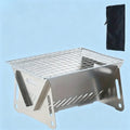 Portable Folding Stainless Steel Charcoal Grill for Camping