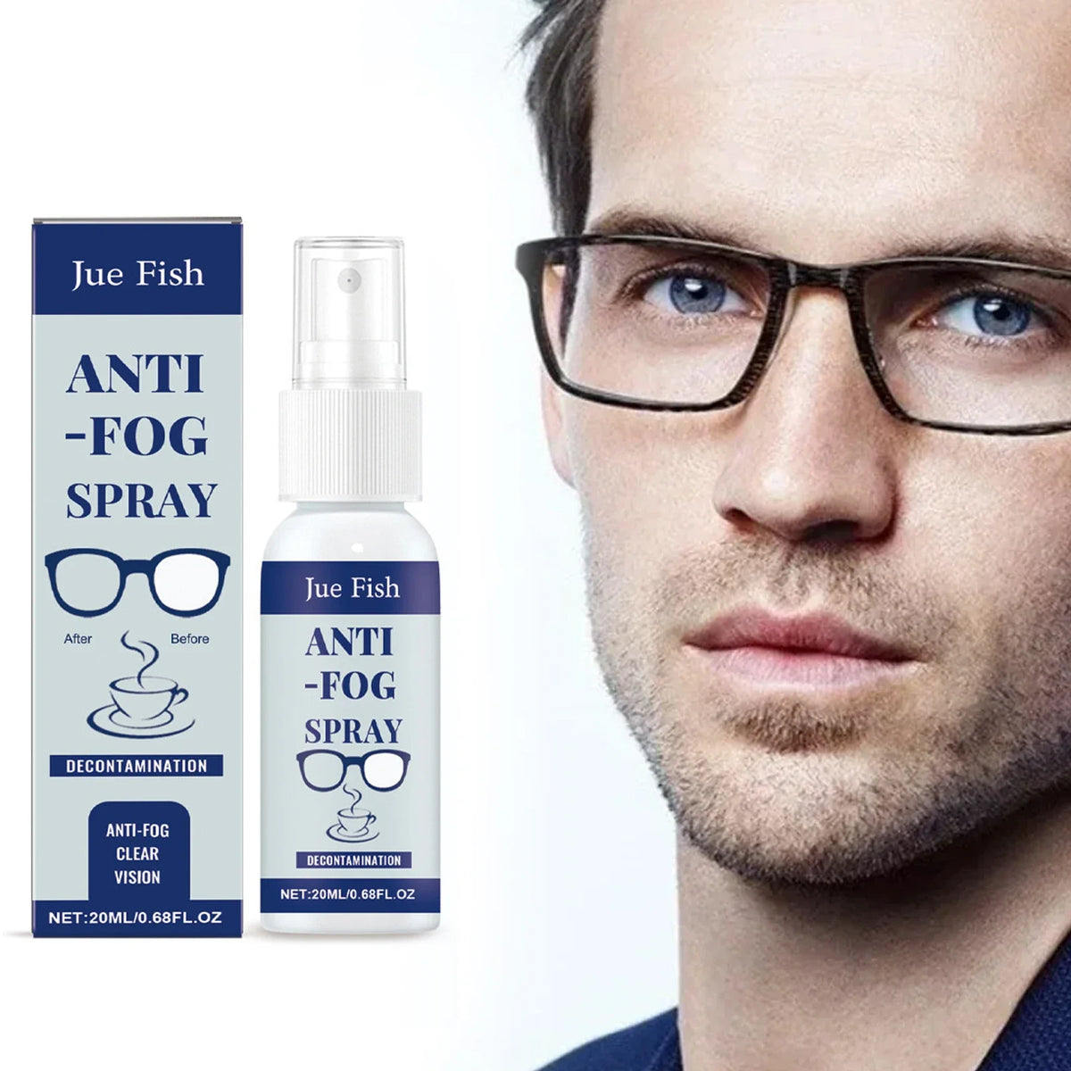 Anti-Fog Eyeglass Cleaning Spray | Lens Cleaner & Defogger