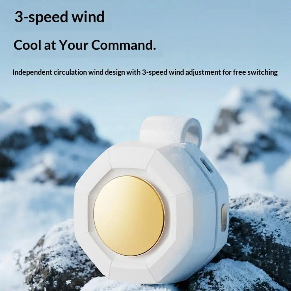Portable Mini Clip-on Bladeless Fan Rechargeable Rotatable