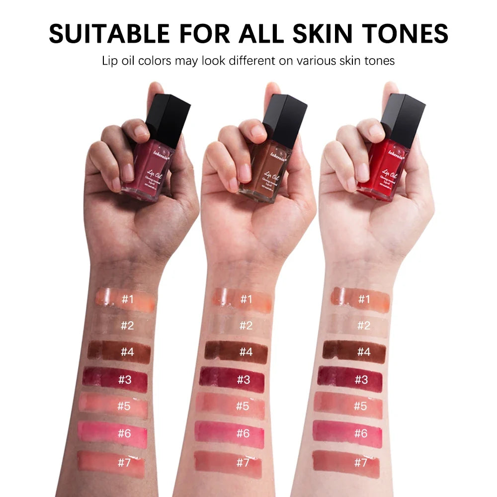 Lakerain Tinted Lip Oil – Hydrating Mirror Gloss | 7 Shades