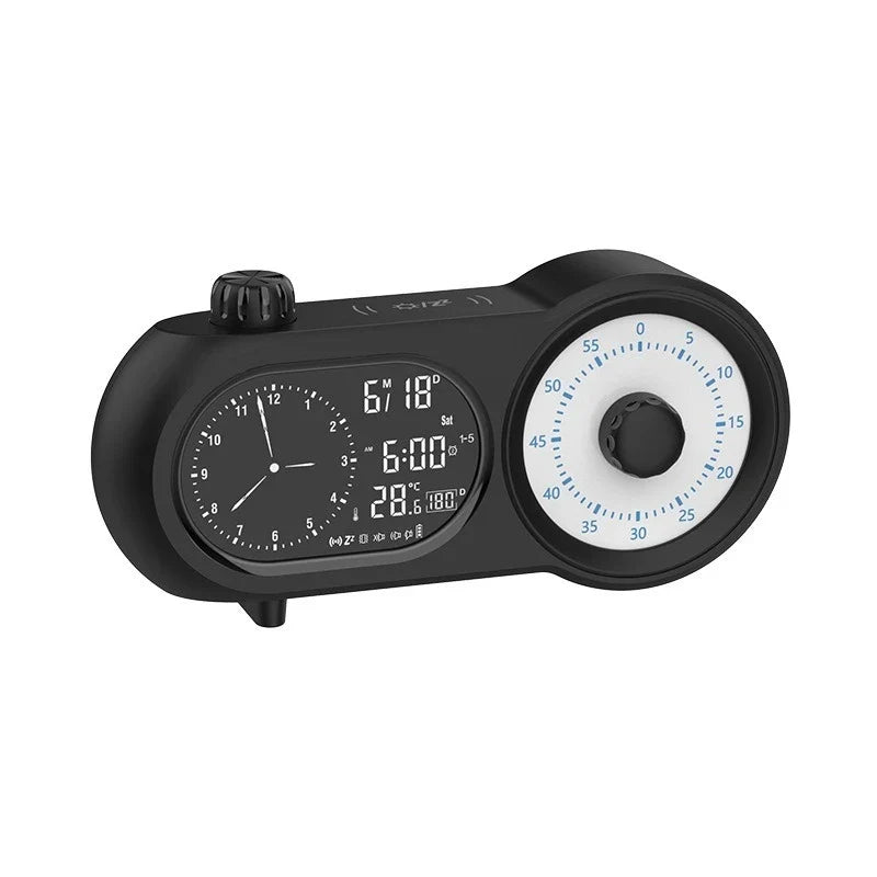Silent LED Alarm Clock with Temperature Display | Bedside Desk