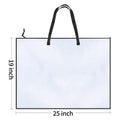 19x25" Clear Art Portfolio Bag – Zippered Waterproof Carry Case