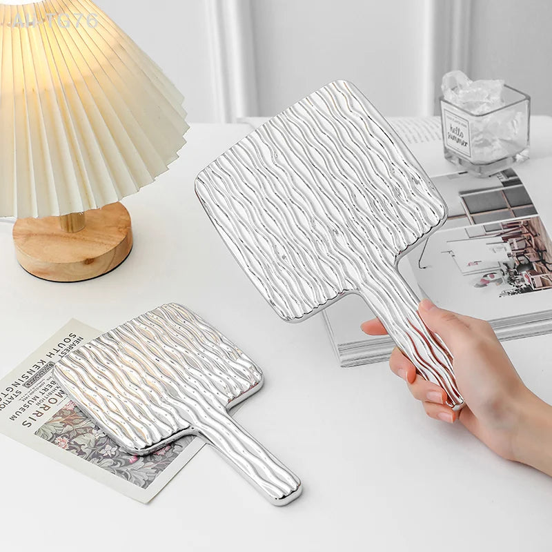 Mini Square Handheld Makeup Mirror | Portable Travel Cosmetic Mirror