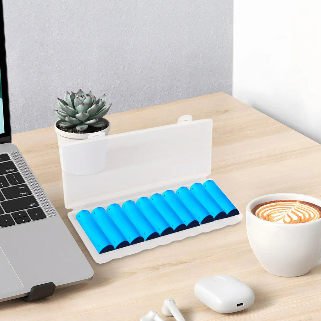 10-Cell 18650 Battery Organizer Storage Box | Protective Case