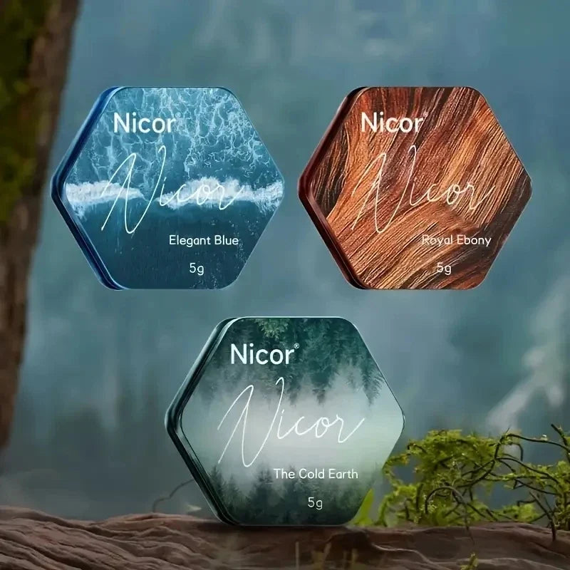NICOR Men's Solid Perfume Balm – Portable EDP Fragrance 5g