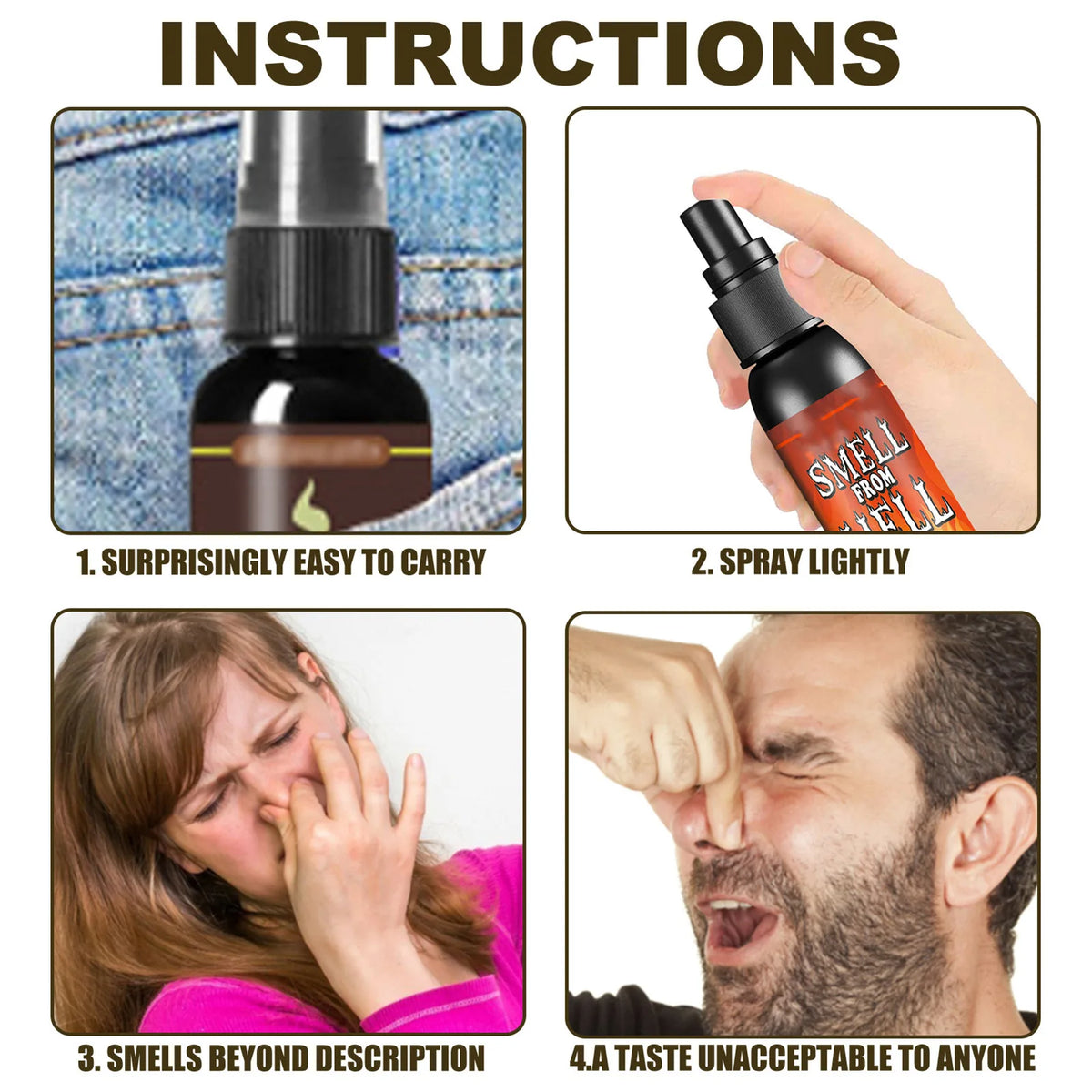 3-Pack Fart Spray Prank Set | Funny Gag Gift for Halloween