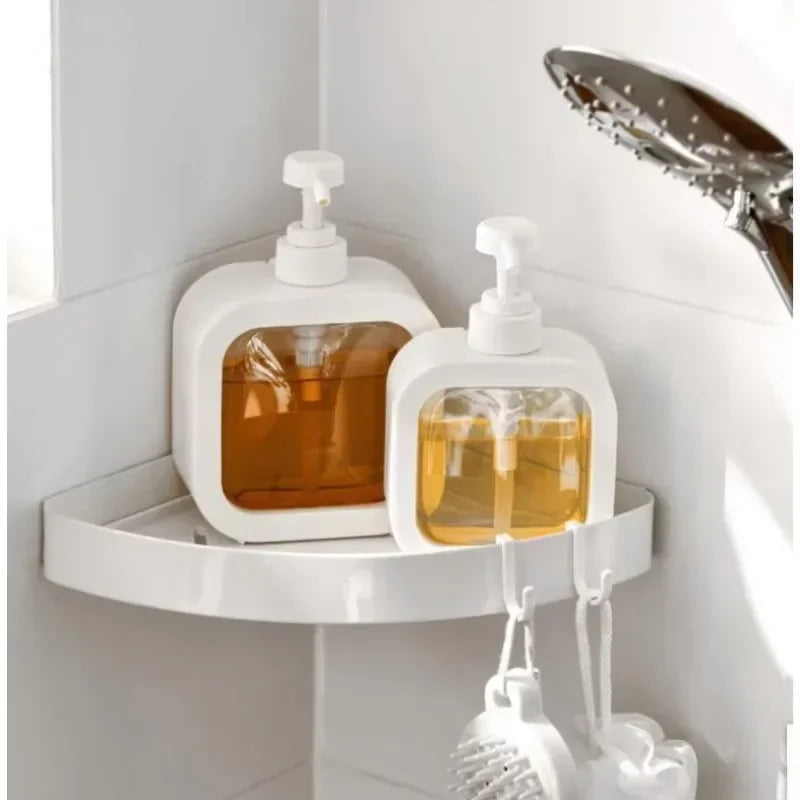 300/500ml Refillable Soap Dispenser – Pump Bottle for Bathroom