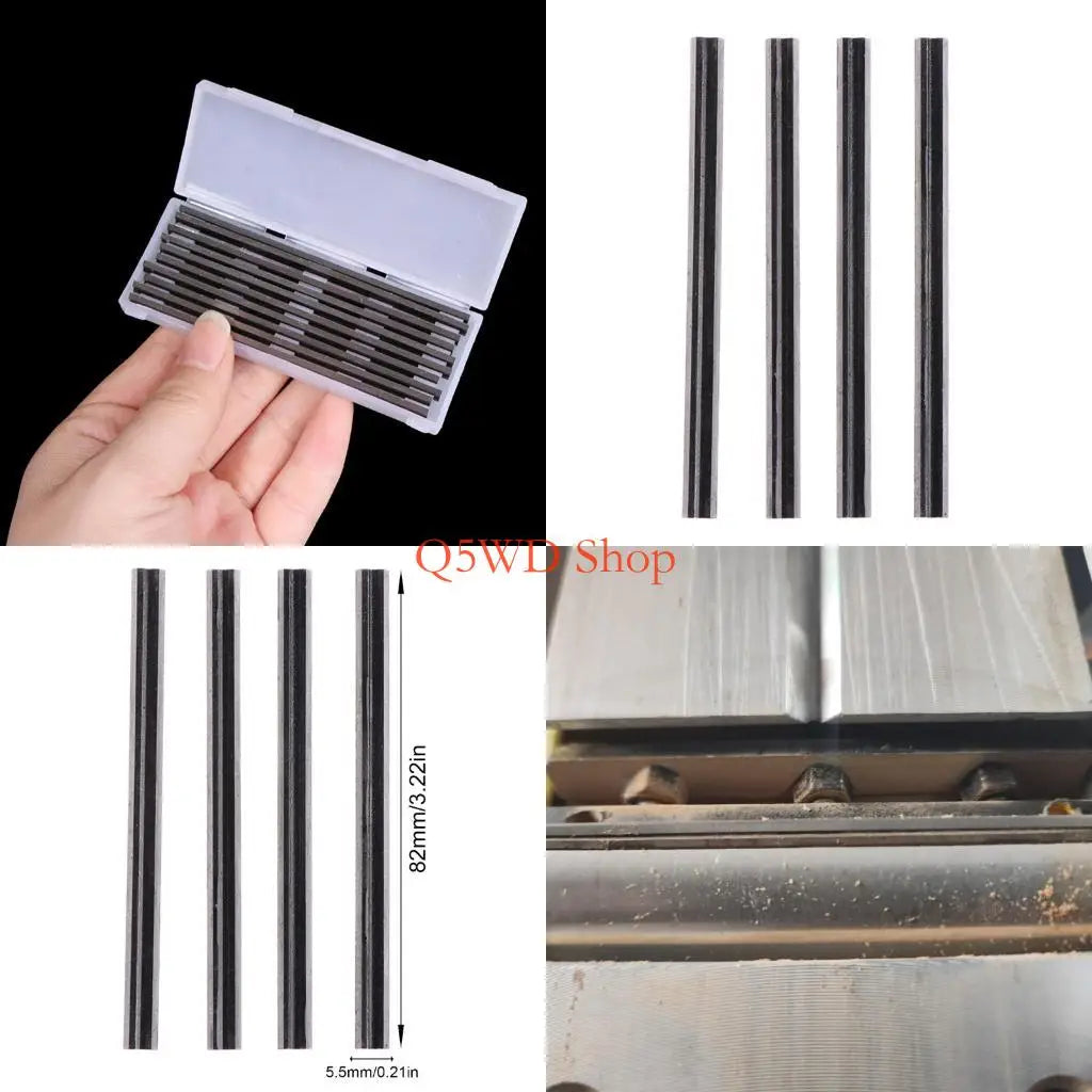Manganese Steel Planer Blades 10-Pack | Electric Planer Replacement