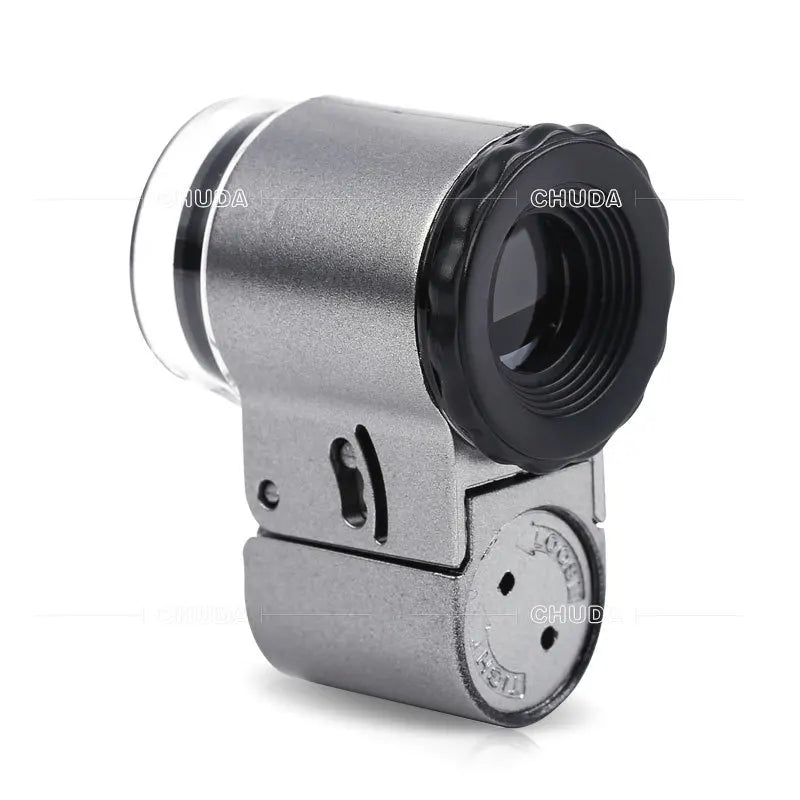 50X Pocket Magnifier Loupe with LED & UV Light | Jeweler Tool