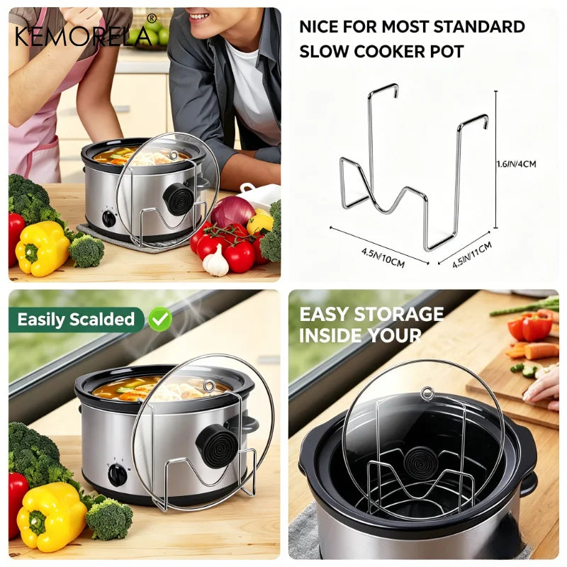 Stainless Steel Pot Lid Rack & Organizer – 1 or 2 Pack