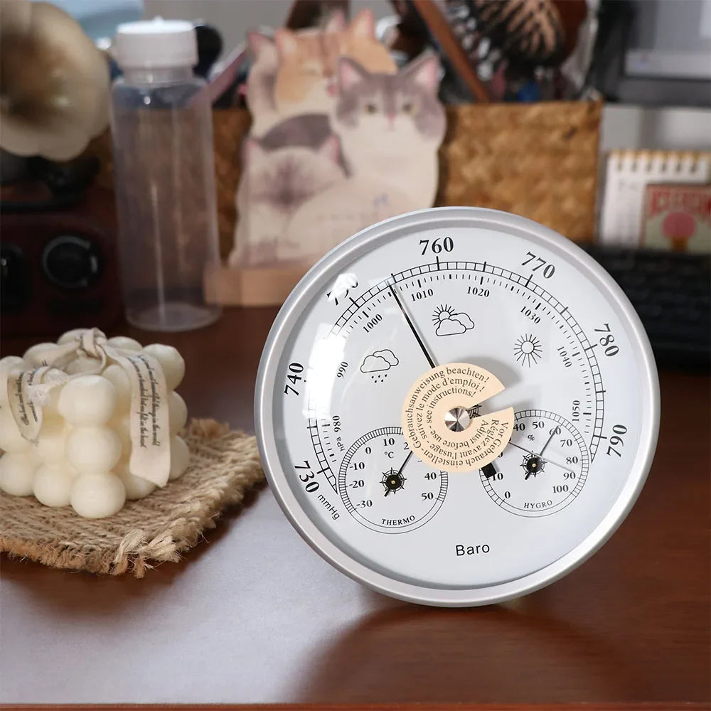 3-in-1 Barometer Thermometer Hygrometer | Wall Mount Gauge