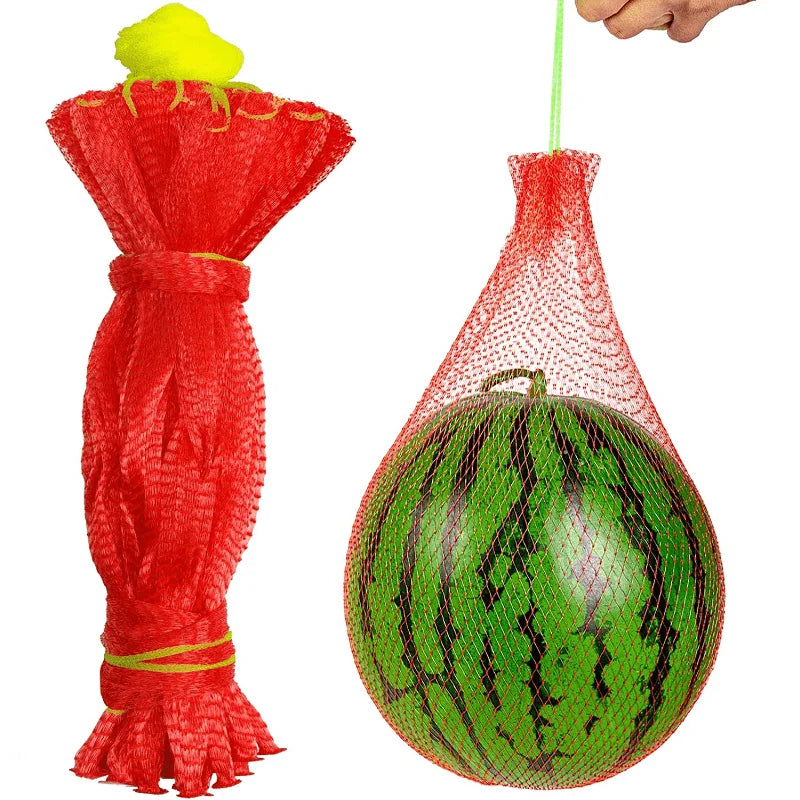 100-Pack Nylon Garden Netting Bags | Vertical Fruit Support