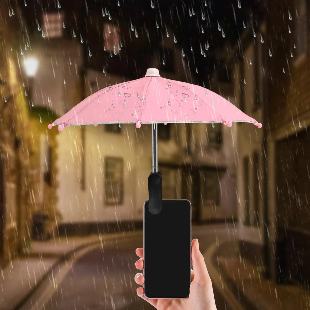Mini Phone Umbrella Clip-On Sun Shade | Anti-Glare Outdoor