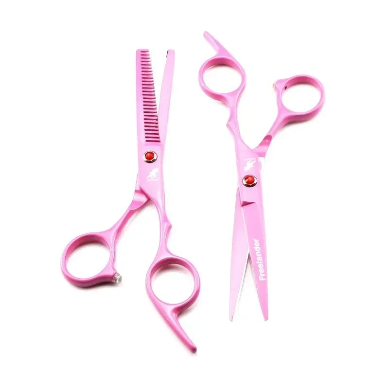 Pet Grooming Scissors Set – Straight, Curved & Thinning Shears