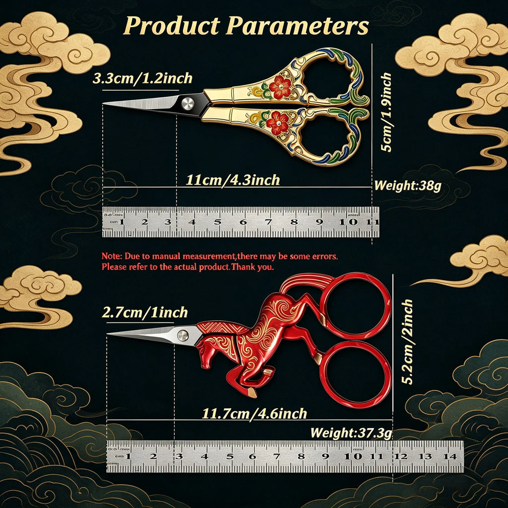 Horse Shaped Embroidery Scissors – Stainless Steel Sewing Shears
