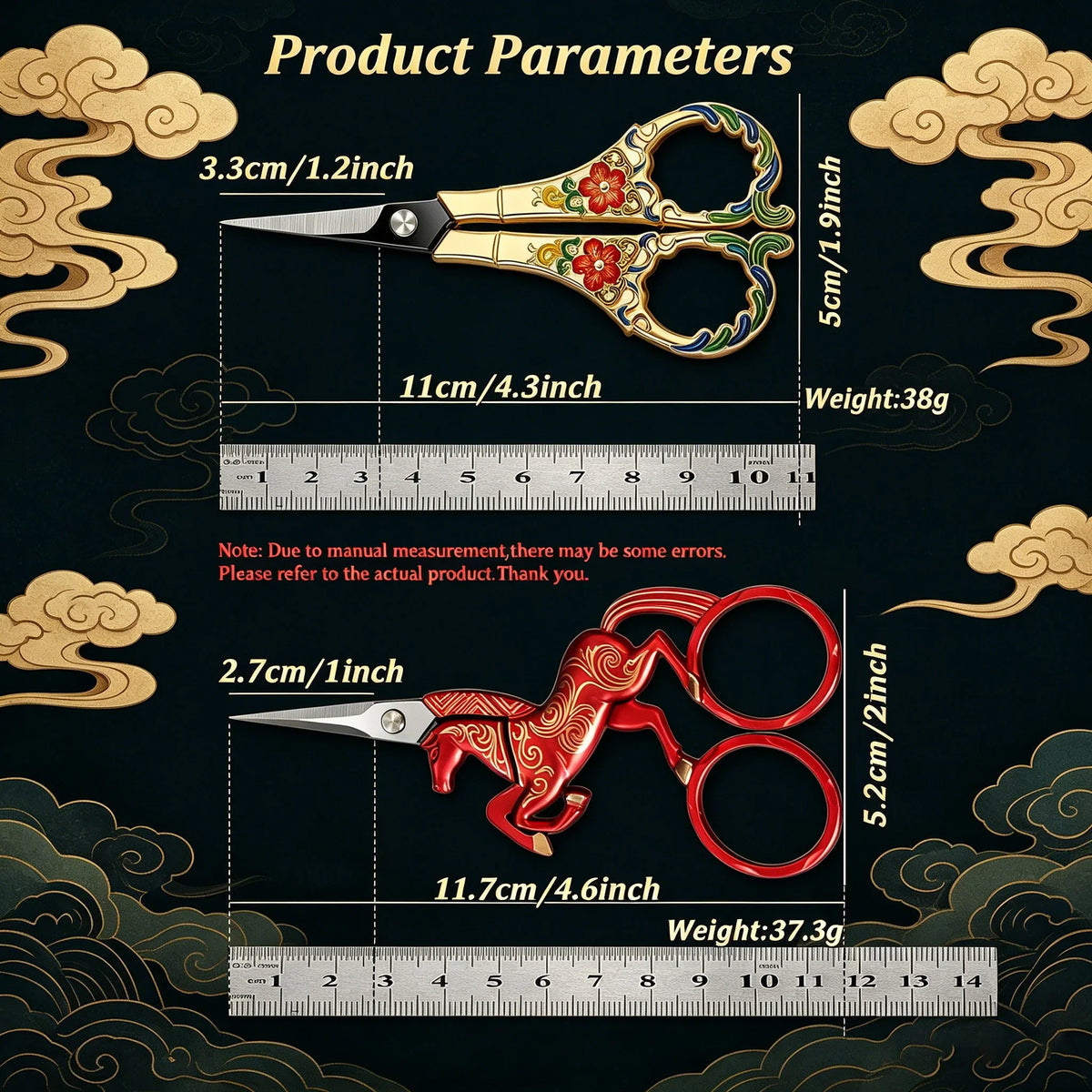 Horse Shaped Embroidery Scissors – Stainless Steel Sewing Shears