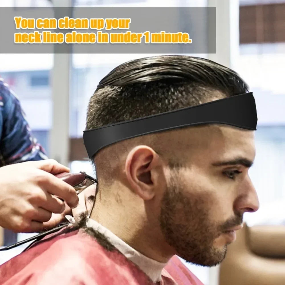 DIY Home Hair Trimming Haircut Curved Headband Silicone Neckline