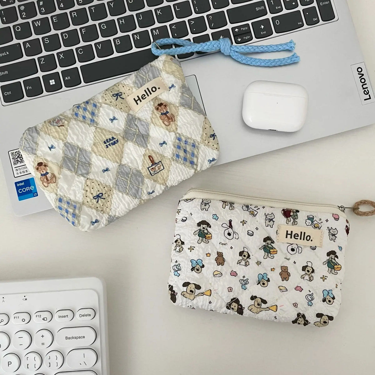 Cute Travel Cosmetic Lipstick Earphone Card Small Portable Storage