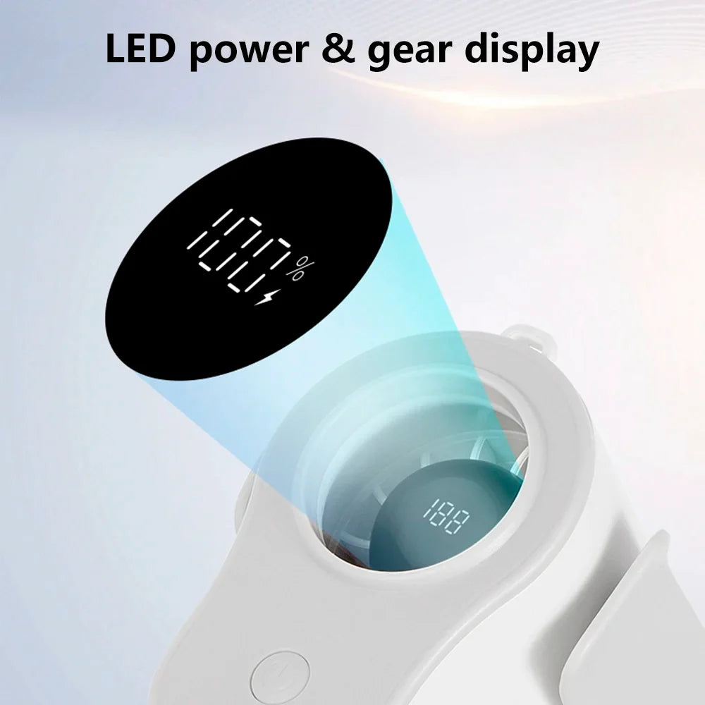 URGGU Portable Waist Clip Fan USB Rechargeable 100-Speed