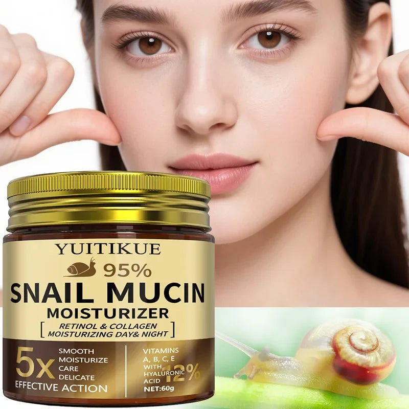 Snail Mucin Cream 60g – Retinol, Collagen & Hyaluronic Acid