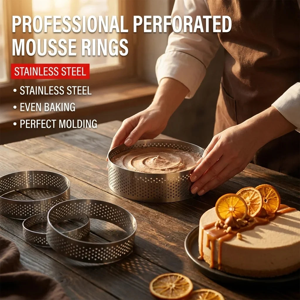 Stainless Steel Cake Ring Mold | Food-Grade Baking Ring