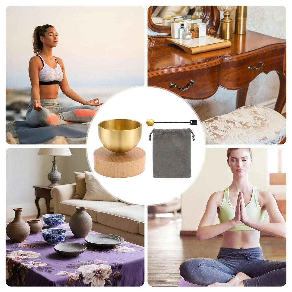 Brass Singing Bowl Set – Yoga, Meditation & Mindfulness