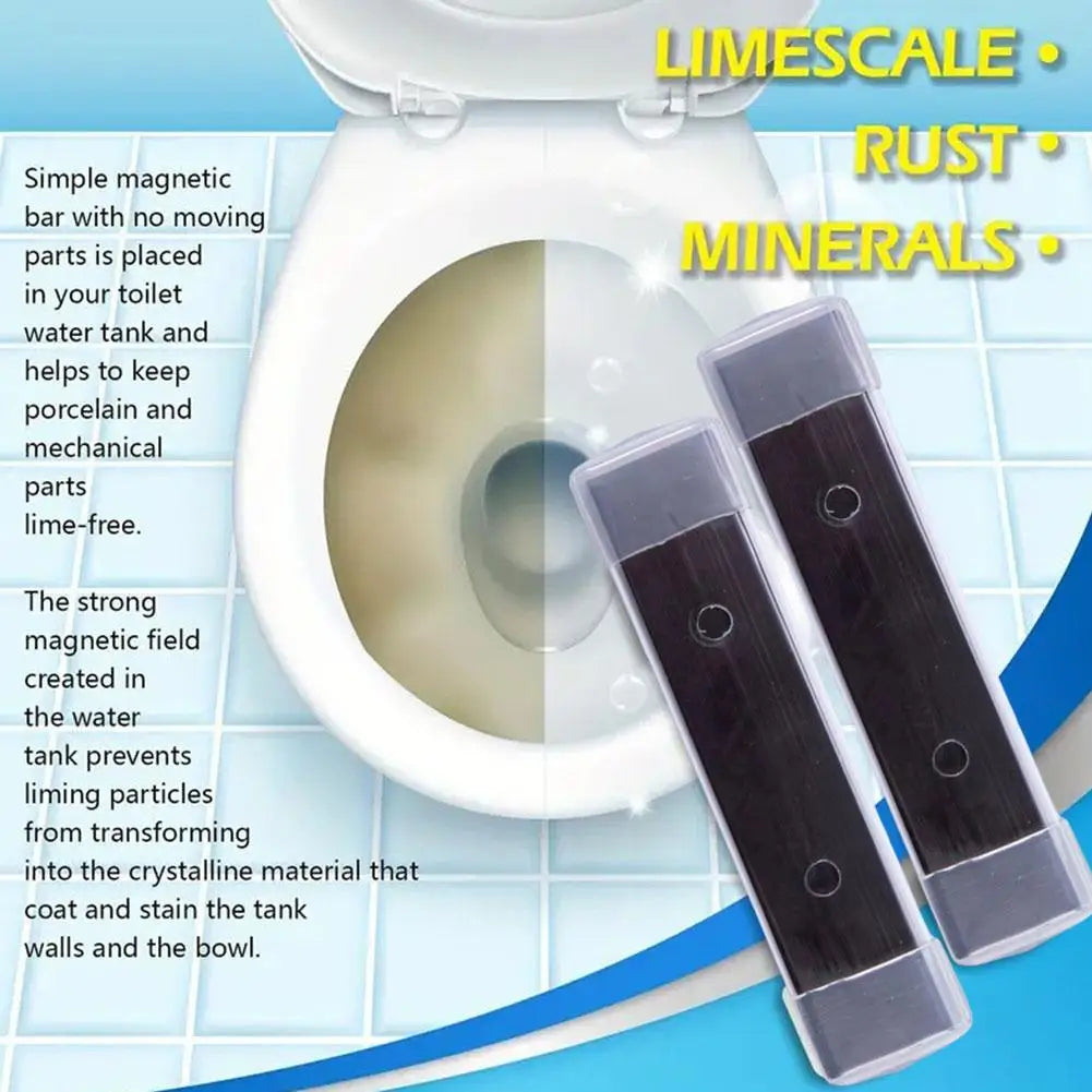 Magnetic Toilet Bowl Cleaner 2 Magnets Long-lasting Cleaning Bathroom