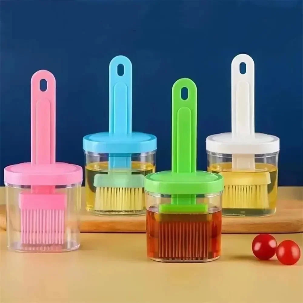 BBQ Basting Oil Brush | Silicone Grill Brush for Outdoor Cooking