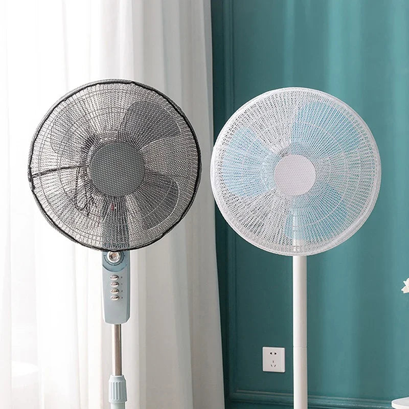 Electric Fan Safety Mesh Cover – Finger Guard for Kids 12–16"