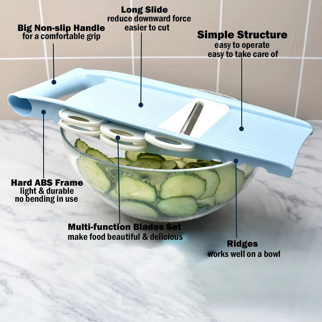 5-in-1 Vegetable Slicer & Food Grater | Kitchen Mandoline