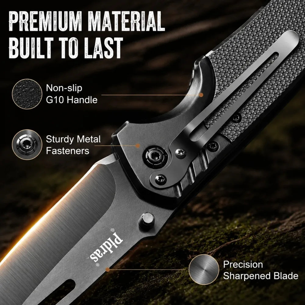 Stainless Steel Folding Pocket Knife – Camping & Outdoor EDC