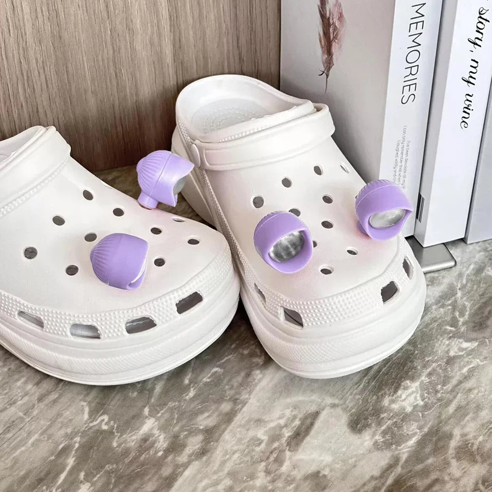 USB Rechargeable Clog Shoe Lights – 2pc Waterproof LED Charm