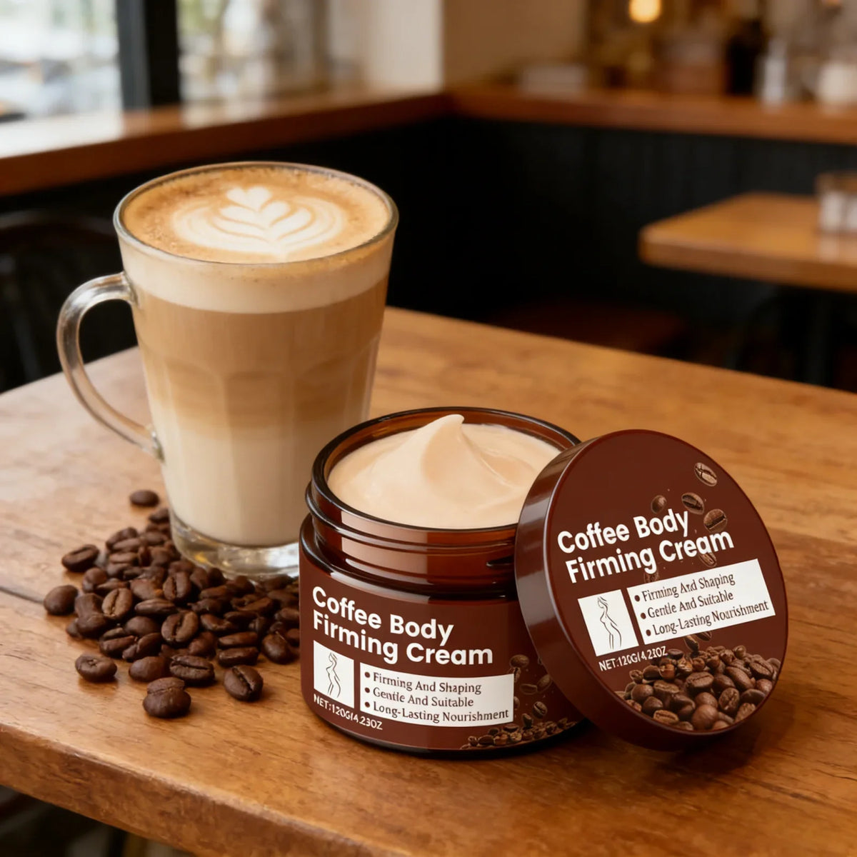Coffee Firming Body Cream | Deep Hydration & Skin Lifting 120g