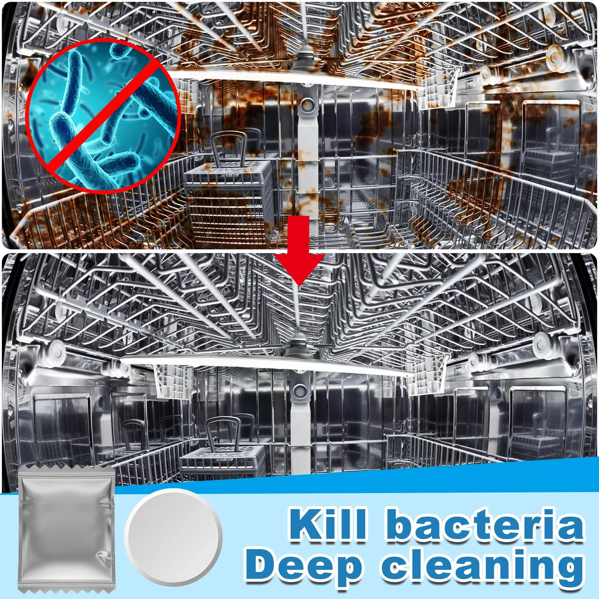 Jue-Fish Dishwasher Cleaning Tablets | 20pc Deep Clean & Degrease