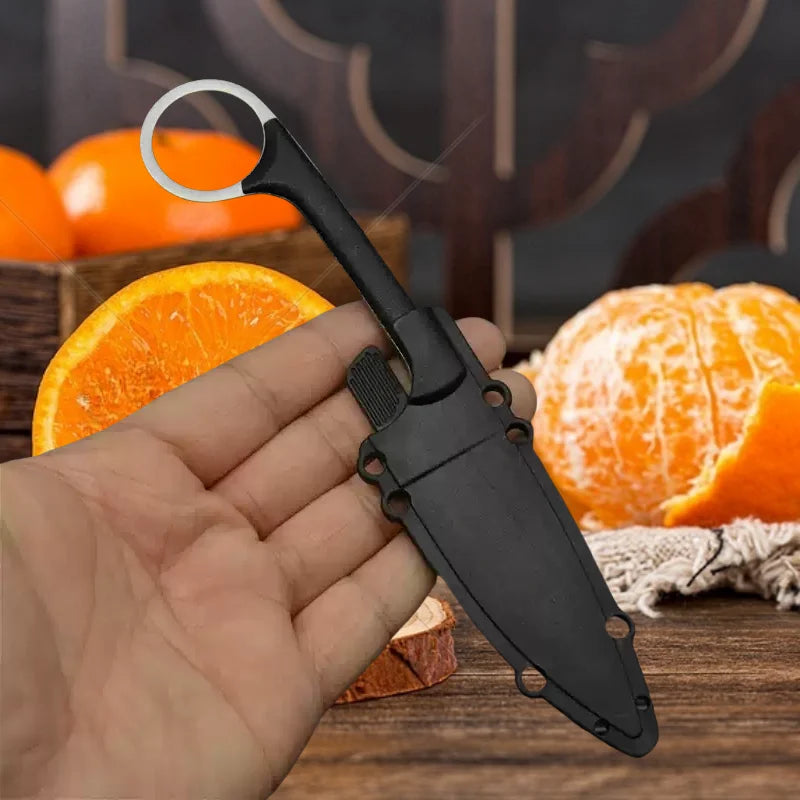 Portable Stainless Steel Fruit Knife with Sheath | Sharp Paring