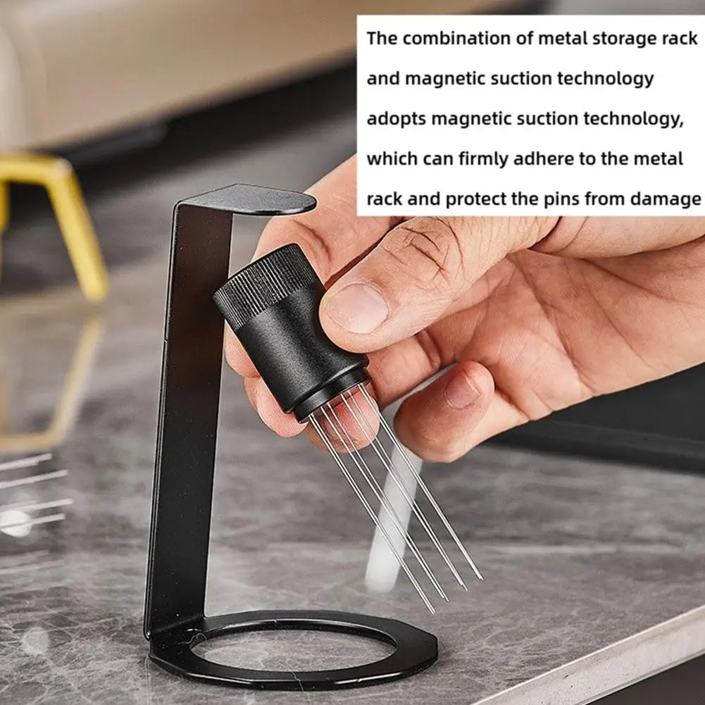 WDT Espresso Dispensing Needle Tool with Magnetic Stand