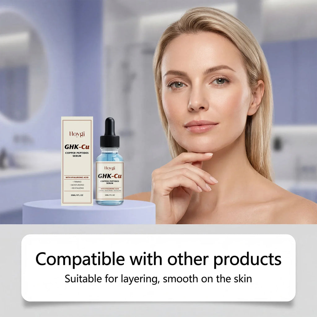 Hoygi GHK-Cu Copper Peptide Serum | Hyaluronic Acid Face Essence