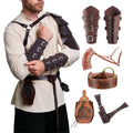Men's Renaissance Costume Halloween Medieval Pirate Shirt Pant Viking