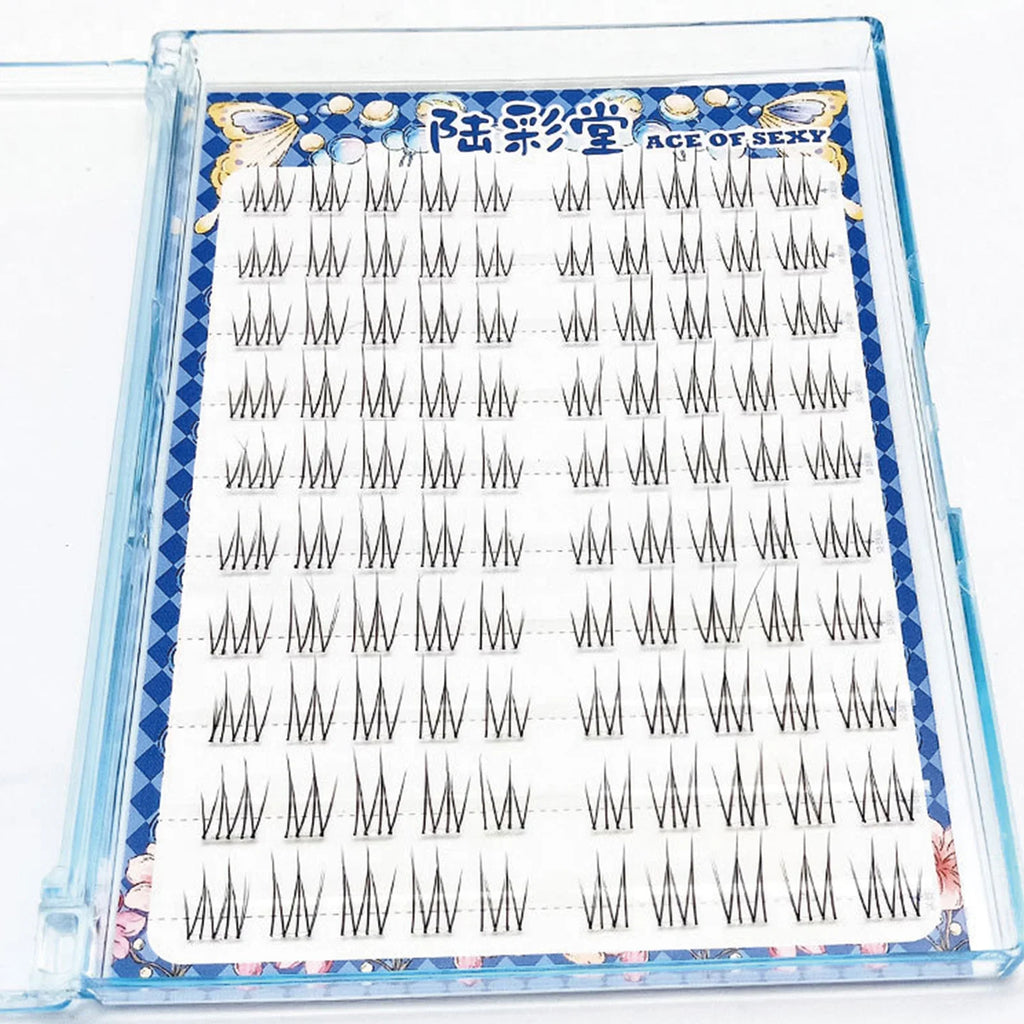 Glue-Free Cluster False Eyelashes | 10 Rows Natural Lash Ext