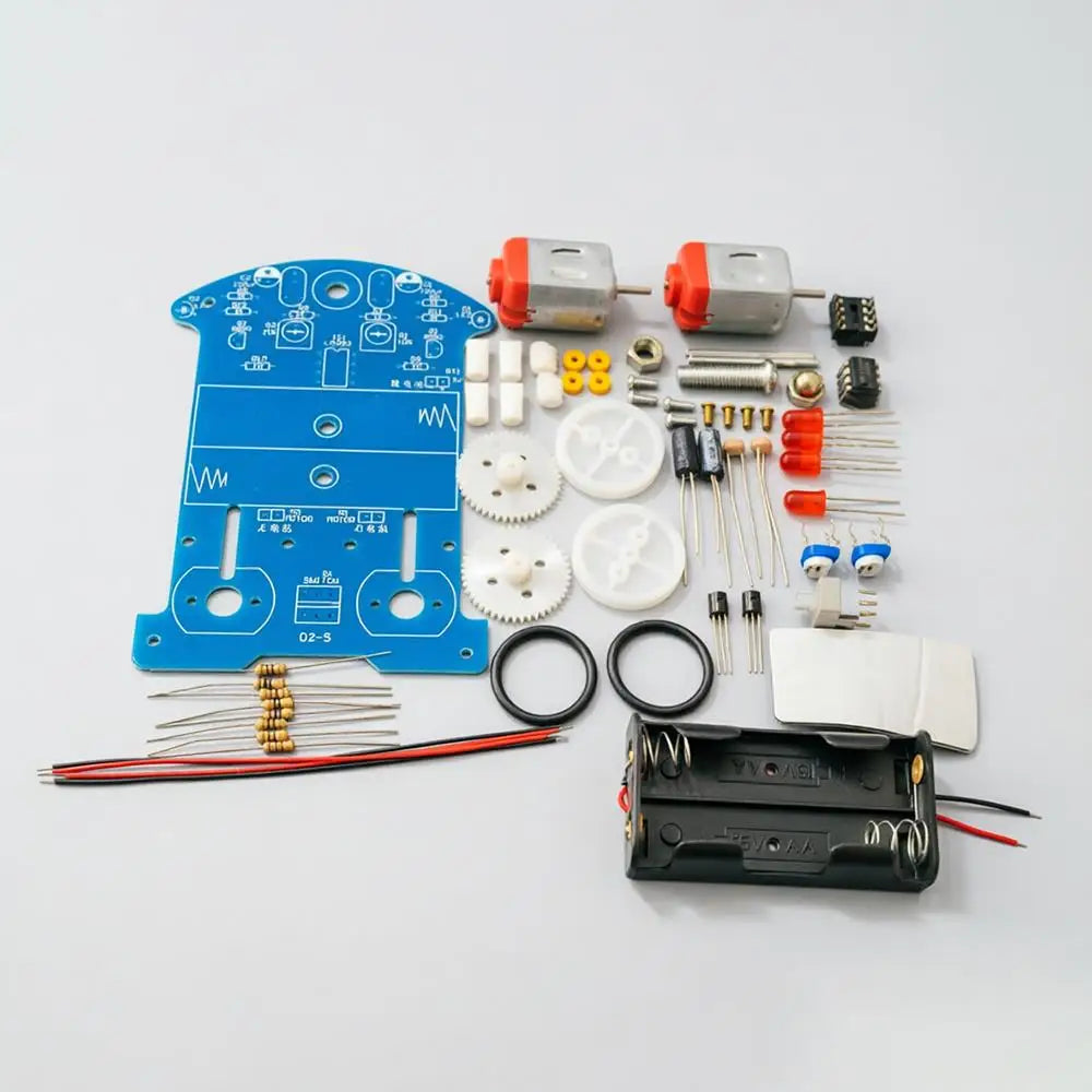 LOTHYE D2-5 DIY Line Tracking Smart Robot Car Kit for STEM