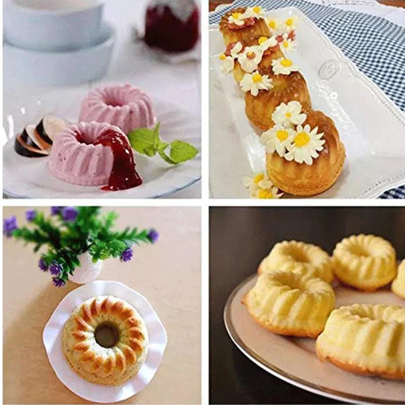 Silicone Cake Cup Molds – Nonstick BPA-Free Muffin Baking Set