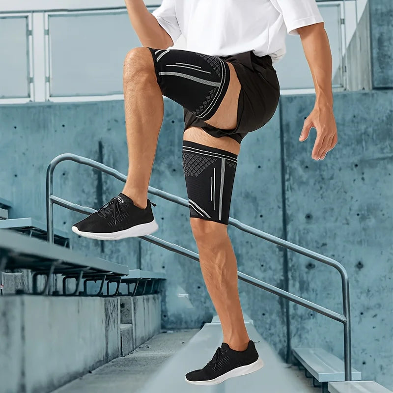 Elastic Thigh Compression Sleeve | Non-Slip Upper Leg Support
