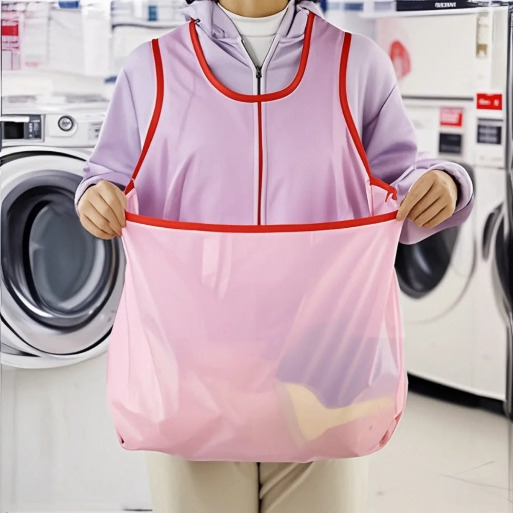 Portable Laundry Drying Apron with Bag – Waterproof & Light